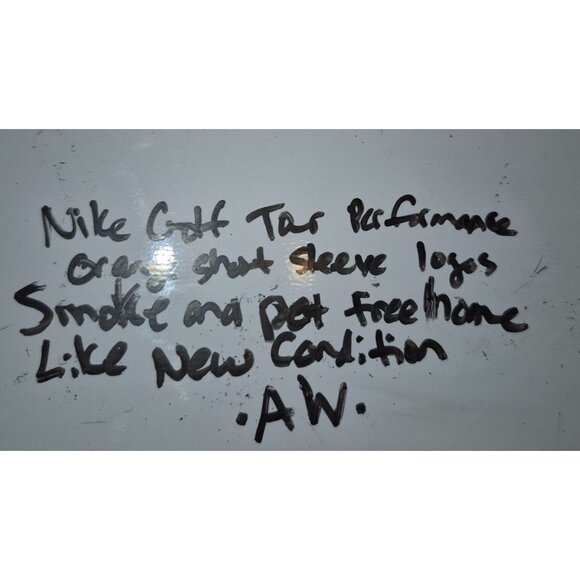 Nike Golf Dri-Fit Tour Performance Polo Shirt Orange Heather W/ Gray Accents Lar - Picture 8 of 8